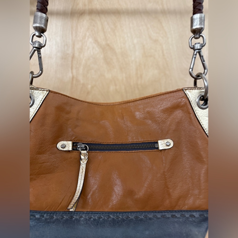 The Sak Kendra Hobo Bag in Grey, Gold and Brown - Picture 4 of 15